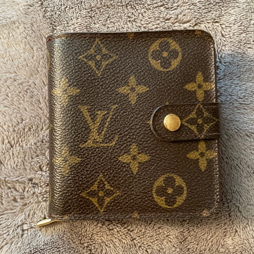 Louis Vuitton Monogram Brown and Gold Compact Wallet